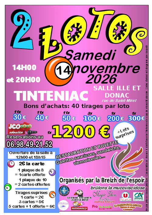 Affiche de l'évènement: JOURNEE DOUBLE LOTOS